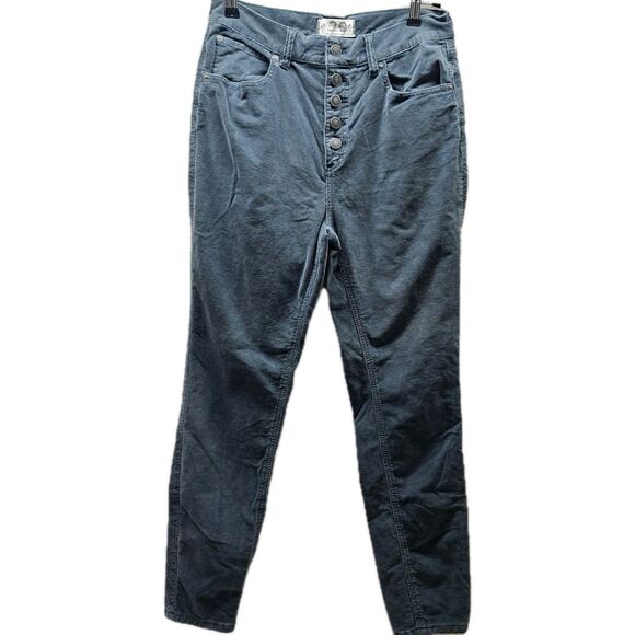 We The Free People Womens Gray Skinny Corduroy Pants Size 8/29 - Picture 1 of 13